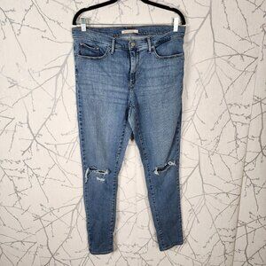 Levi's 311 Medium Wash Stretch Denim High Rise Shaping Skinny Jeans